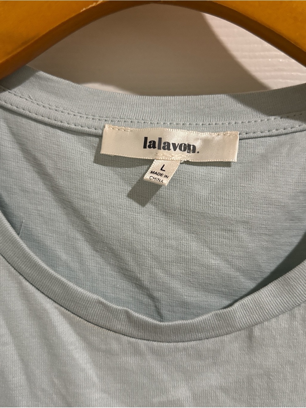 Light Blue Ruffle  Tee - Picture 2 of 4